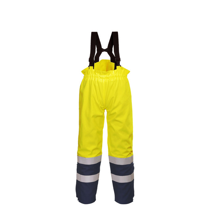 Portwest FR78 Bizflame Multi Arc Hi-Vis Nehorľavé reflexné nohavice na traky