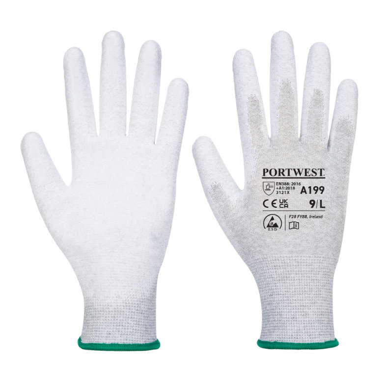 Portwest A199 PU Palm Antistatické rukavice