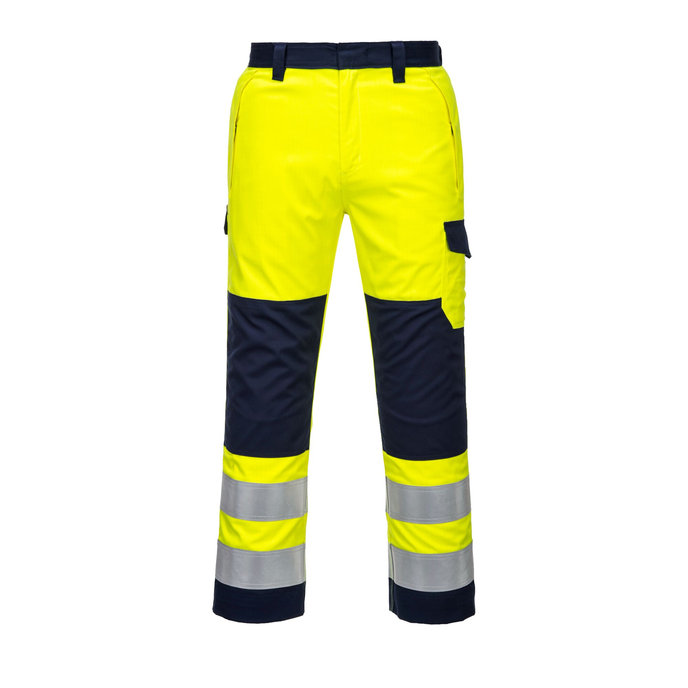 Portwest MV46 Hi-Vis Modaflame Nehorľavé reflexné nohavice