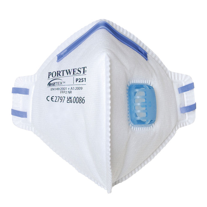 Portwest P251 FFP2 Časticový respirátor s výdychovým ventilom 20 ks