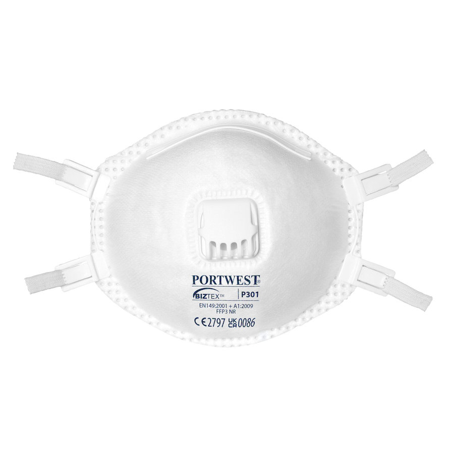 Portwest P301 Časticový respirátor FFP3 s výdychovým ventilom (10 kusov)