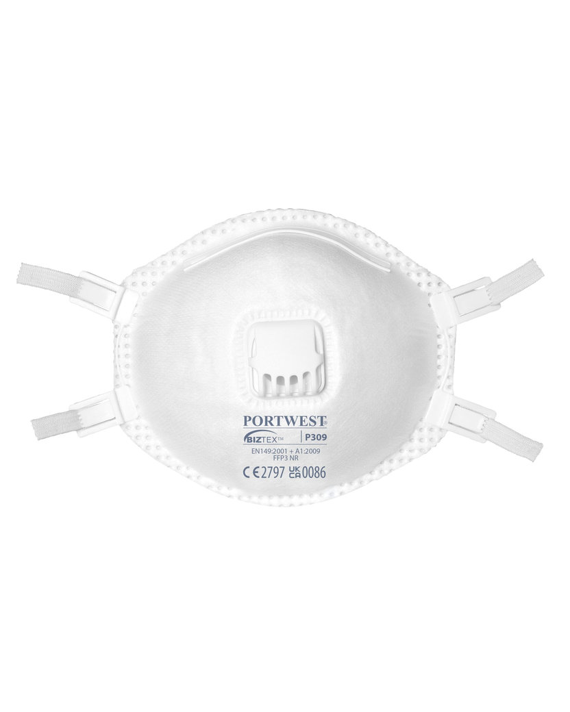 Portwest P309 Časticový respirátor FFP3 s výdychovým ventilom (2 kusy)