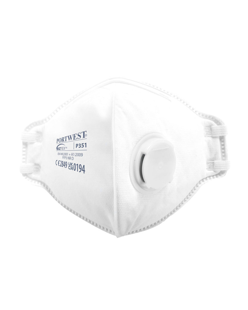 Portwest P351 Časticový respirátor FFP3 s výdychovým ventilom (20 kusov)