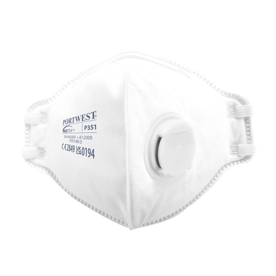 Portwest P351 Časticový respirátor FFP3 s výdychovým ventilom (20 kusov)