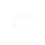 Portwest PA00 Ochranný film na celotvárové masky 10 ks