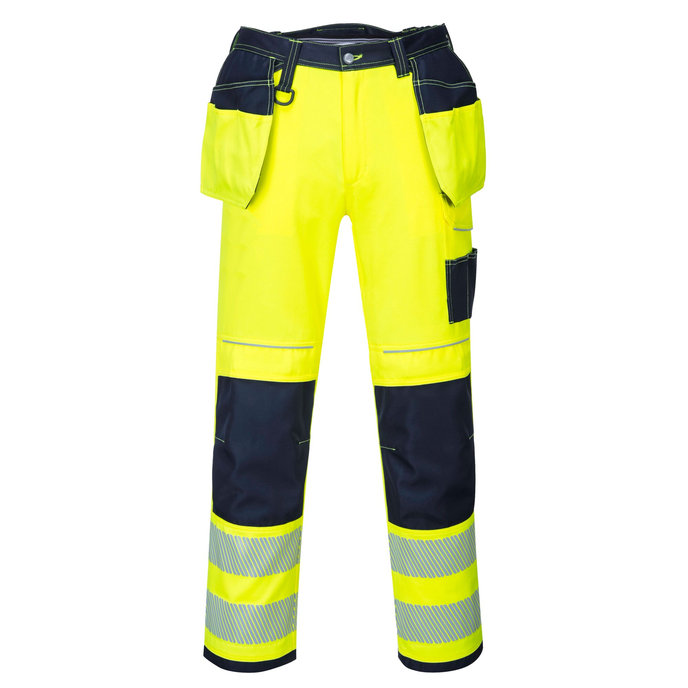 Portwest T501 PW3 Hi-Vis Reflexné pracovné nohavice